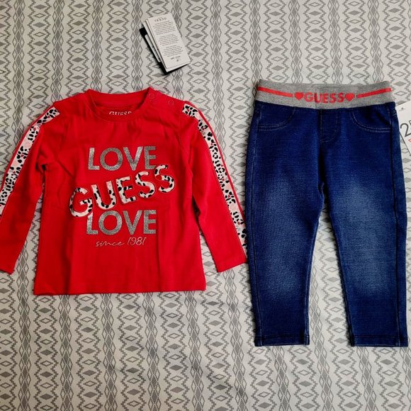 53. Guess girls two piece outfit.  12M.  NWT - Picture 1 of 6